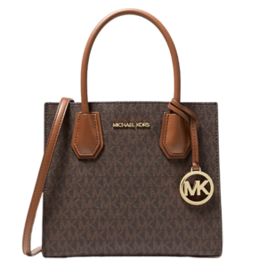 Mercer Medium Logo and Leather Accordion Crossbody Bag