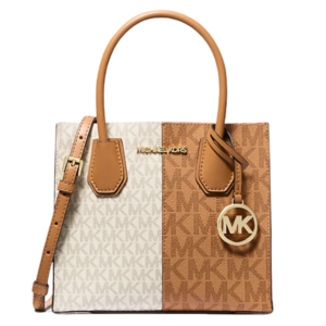 Mercer Medium Two-Tone Logo Crossbody Bag - Brown