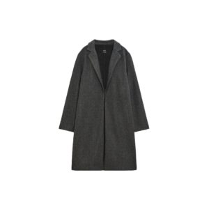 Lapel Collar Coat - Grey