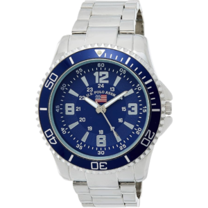 U.S. Polo Assn. Men's US8621AZ Analog Display Analog Quartz Silver Watch